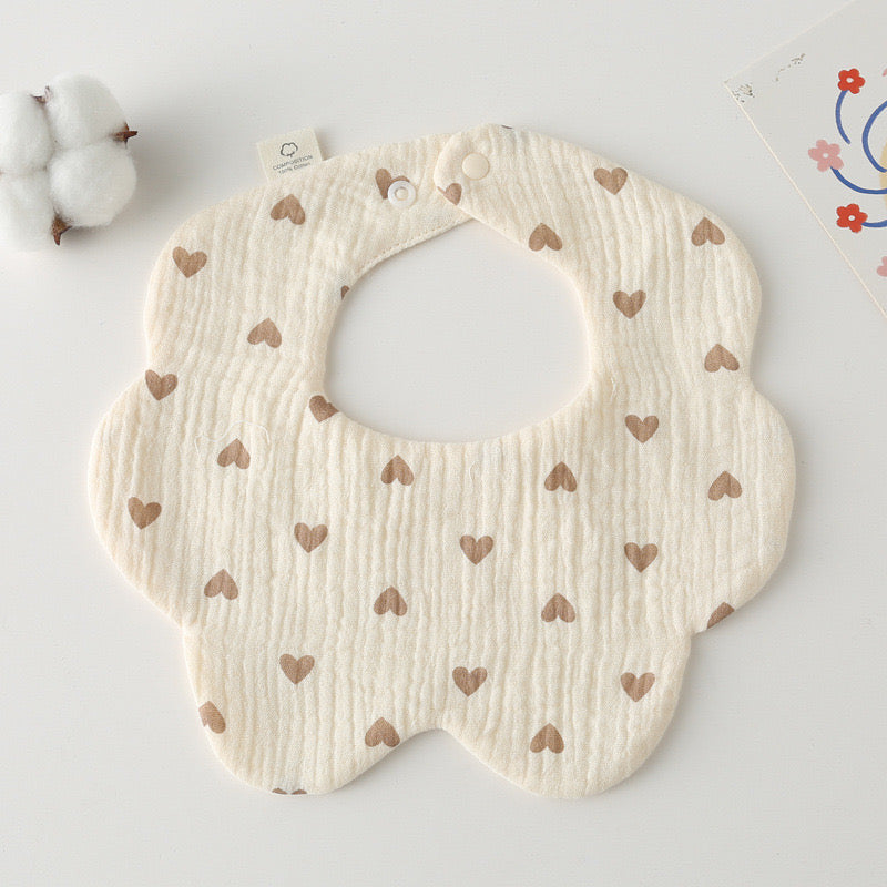Baby Cotton Drool Petal Bibs