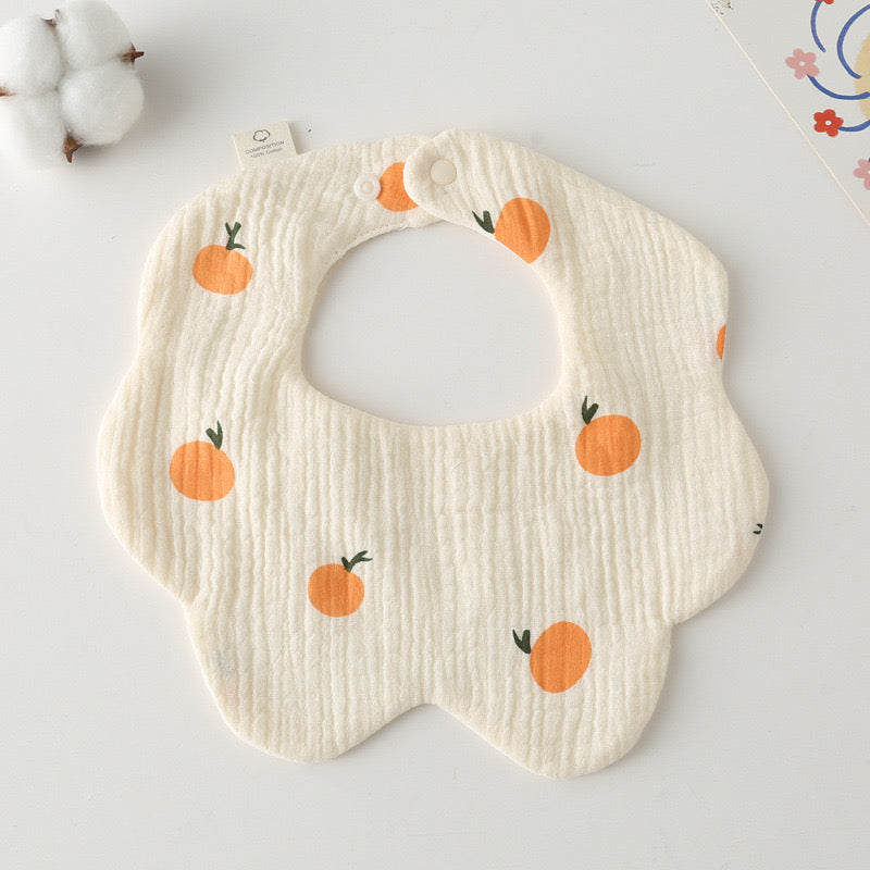 Baby Cotton Drool Petal Bibs