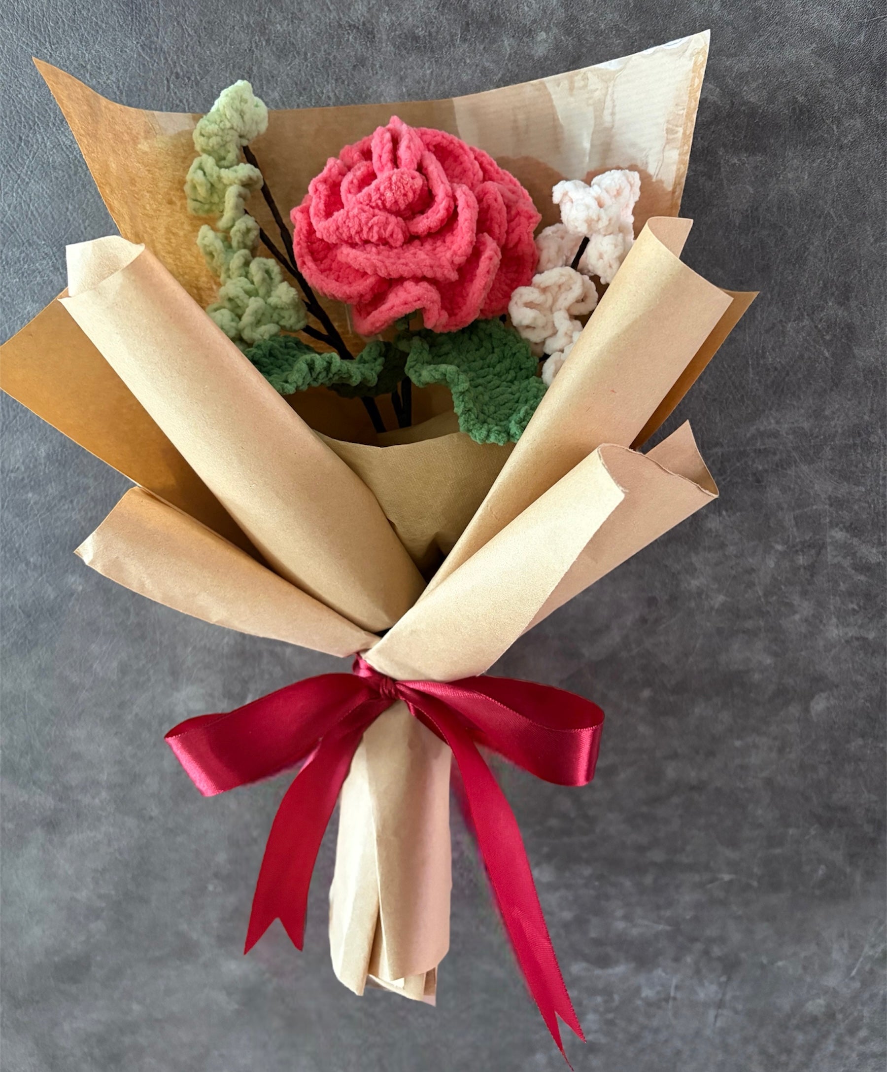 Handmade Crochet Floral Bouquet - Series Kraft