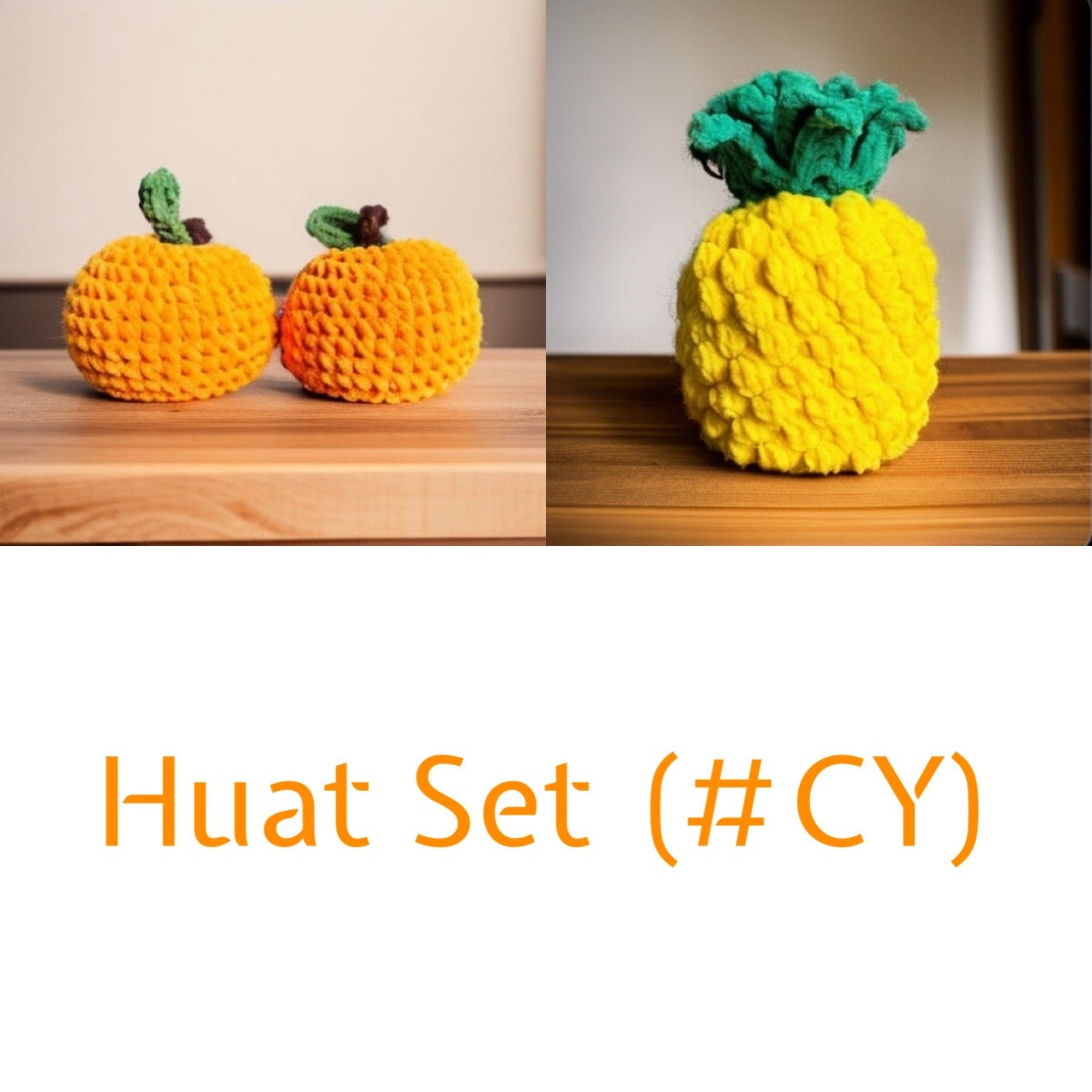 Handmade Crochet Orange / Pineapple