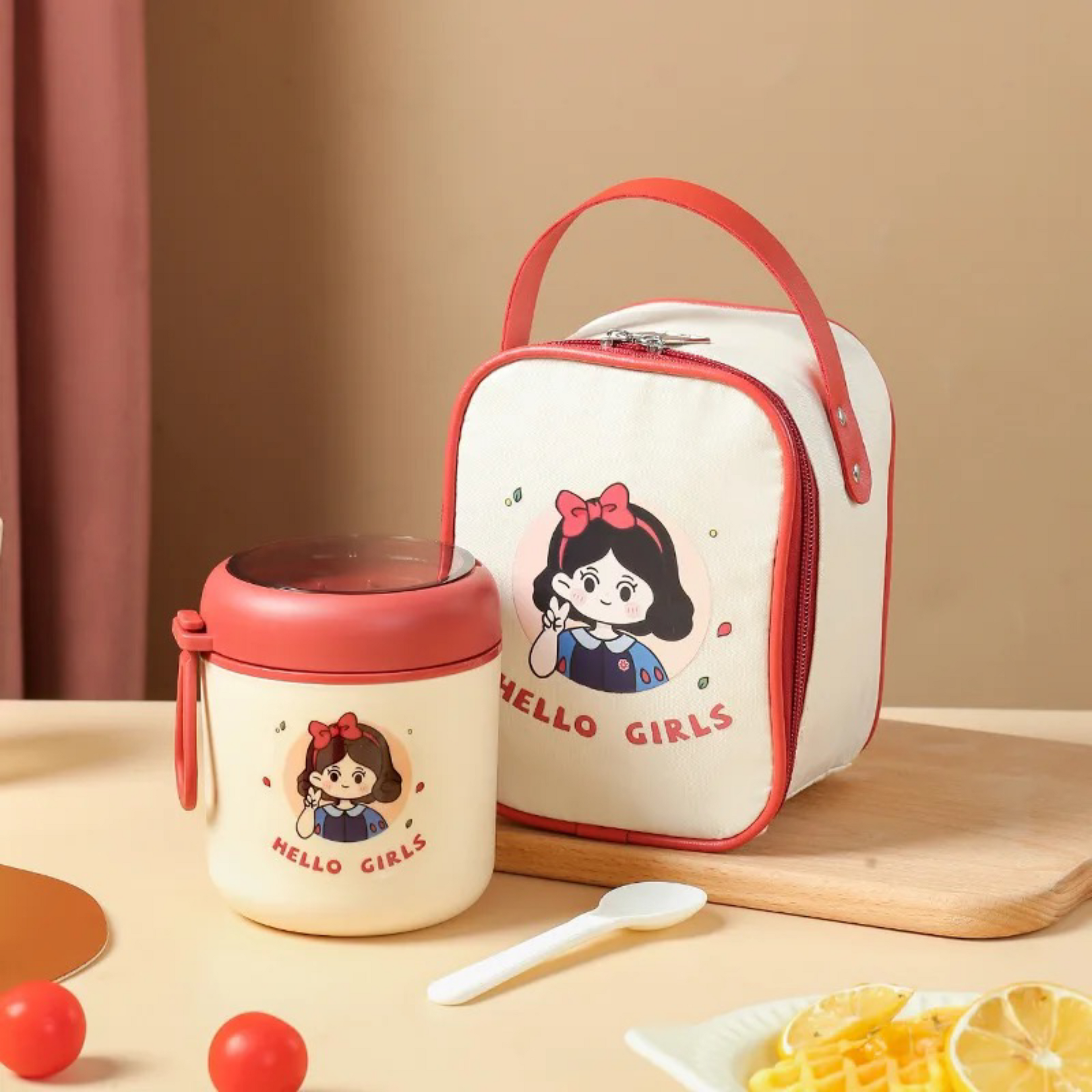 Baby Food Jar with Spoon (530ml)