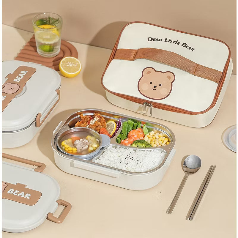 Lunch Box with Bag (4 compartment)