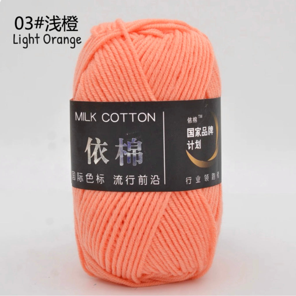4ply Milk Cotton Yarn (50g)