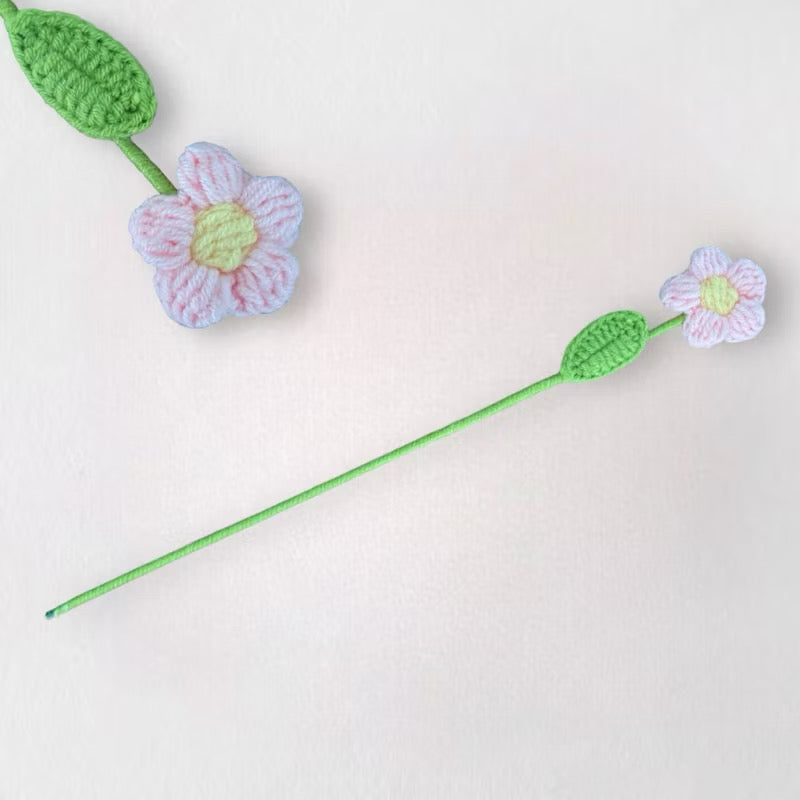 BYOB Build Your Own Bouquet / Paper Bag / Flower Wrapping Paper / Crochet Flower Stalk / Leaves