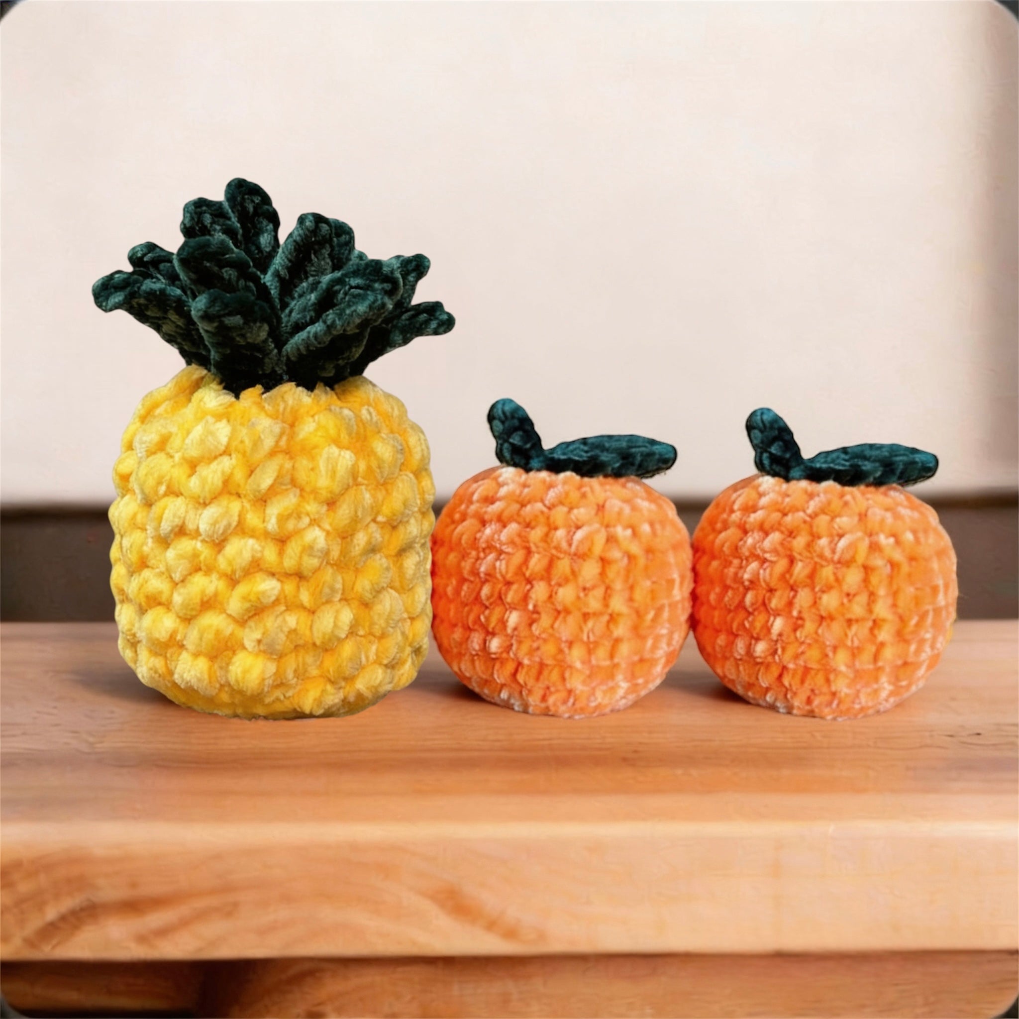 Handmade Crochet Orange / Pineapple