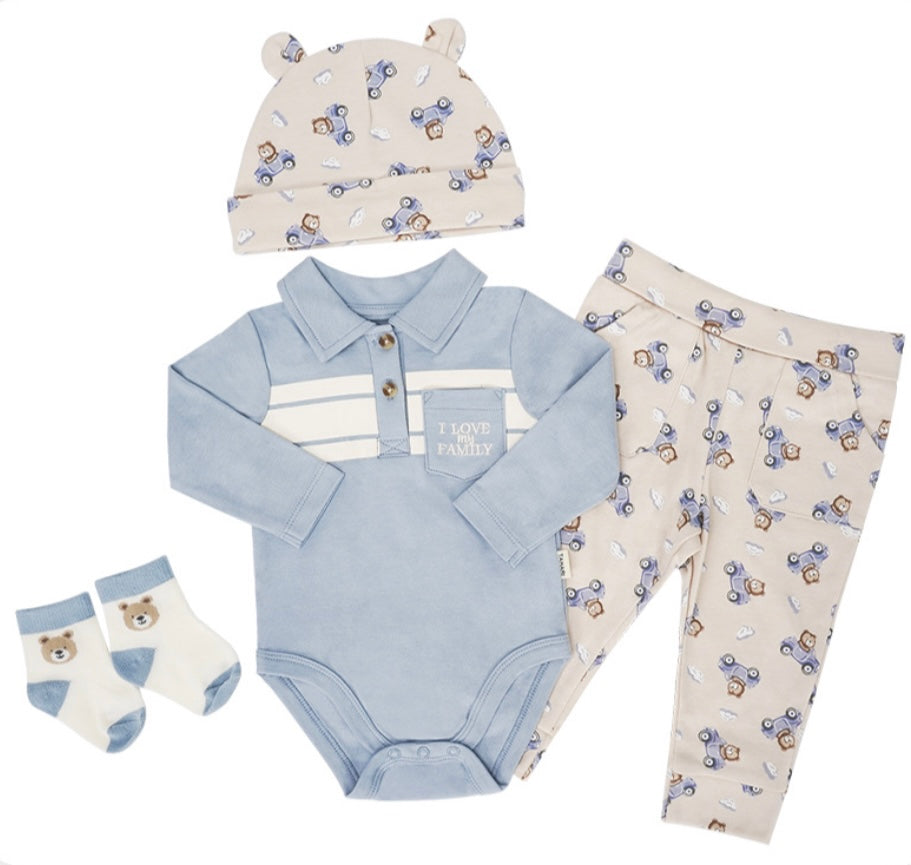 Baby Essential 4piece Set - Newborn Hospital Essential Set