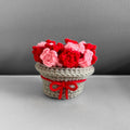 Handmade Crochet Flower Bouquet Coaster / Pot
