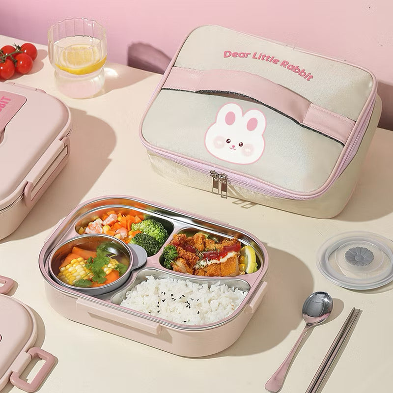 Lunch Box with Bag (4 compartment)