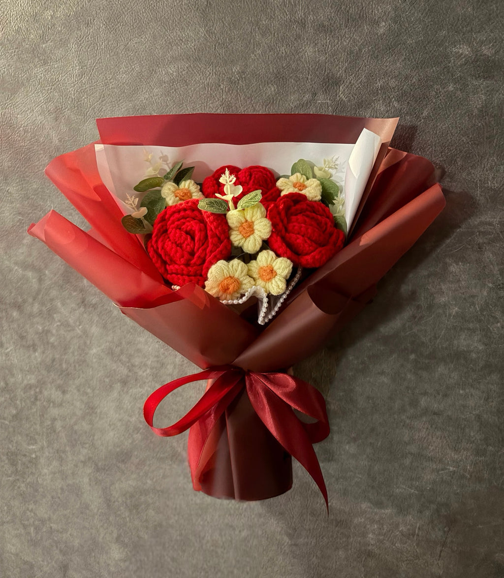 Crochet Floral Bouquet - Series Blush