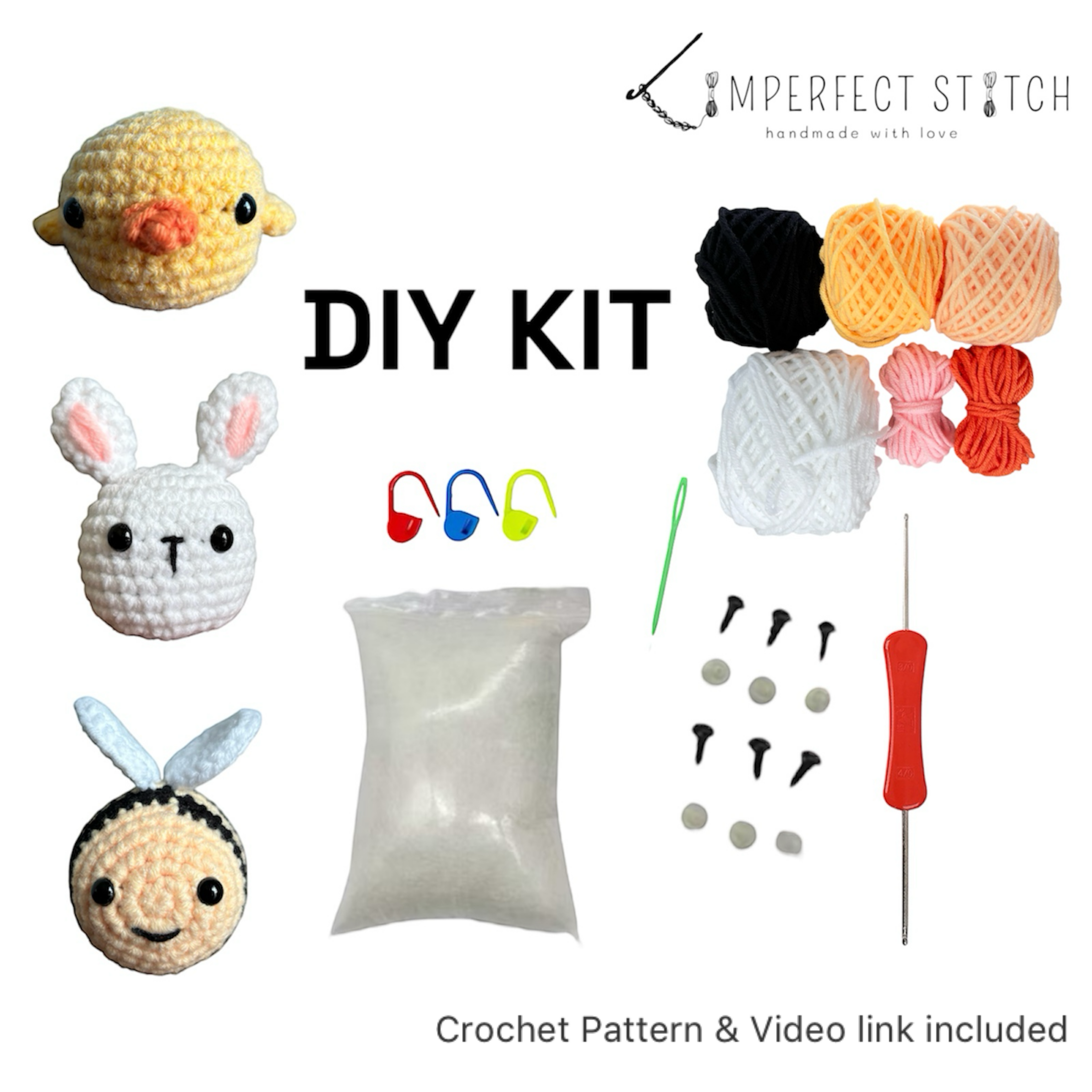 3 in 1 Crochet DIY Kit