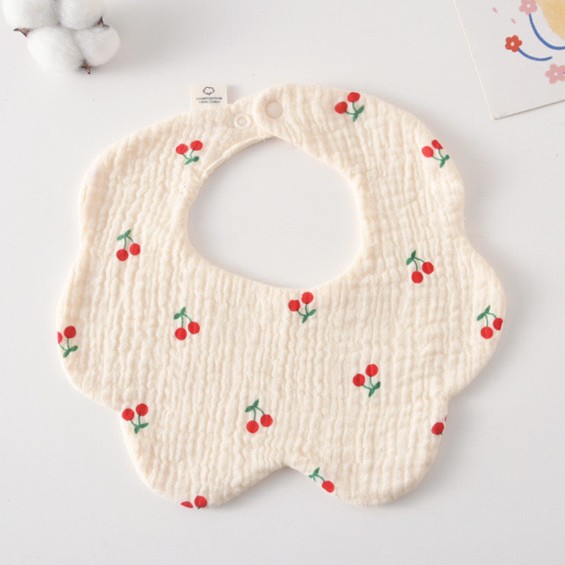 Baby Cotton Drool Petal Bibs