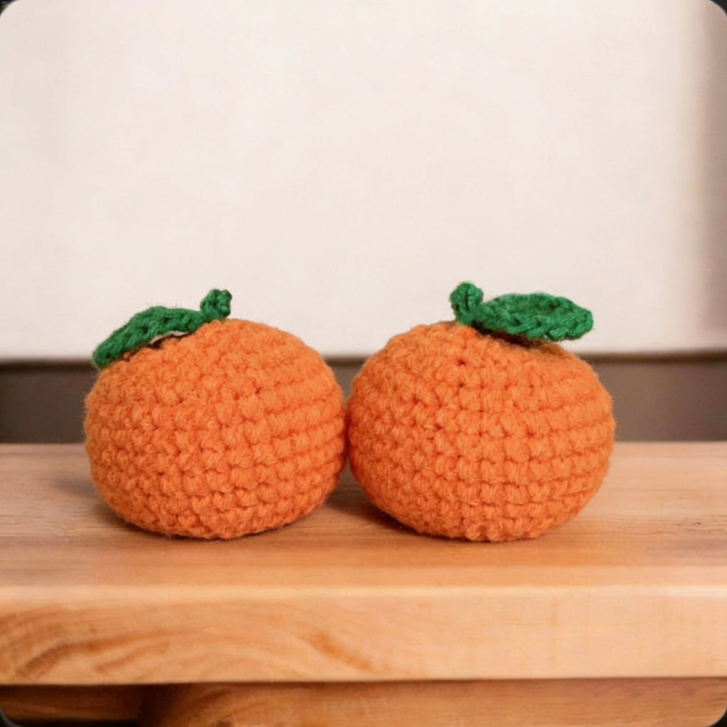 Handmade Crochet Orange / Pineapple
