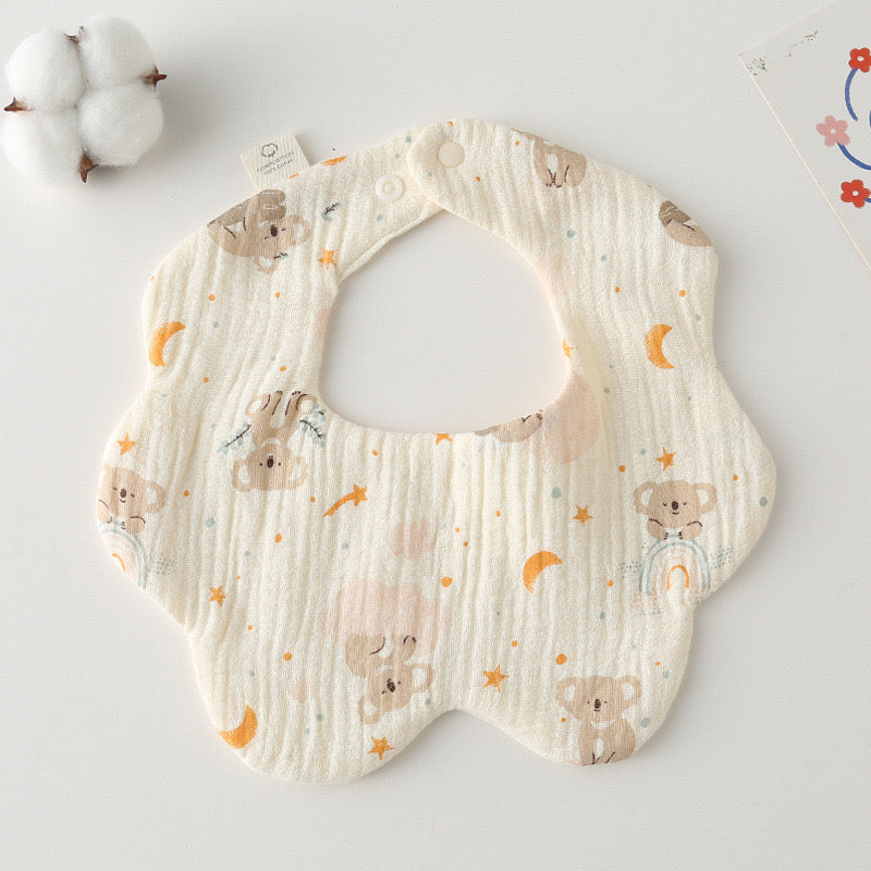Baby Cotton Drool Petal Bibs