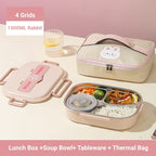 Lunch Box with Bag (4 compartment)