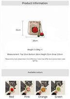 Crochet Rose Sling Bag