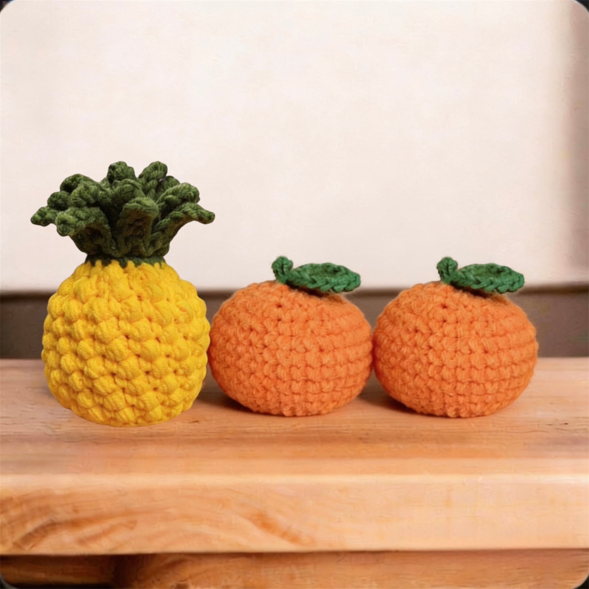 Handmade Crochet Orange / Pineapple