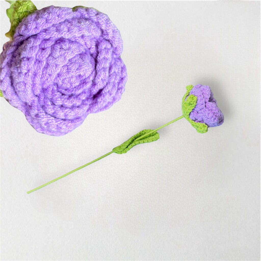 BYOB Build Your Own Bouquet / Paper Bag / Flower Wrapping Paper / Crochet Flower Stalk / Leaves