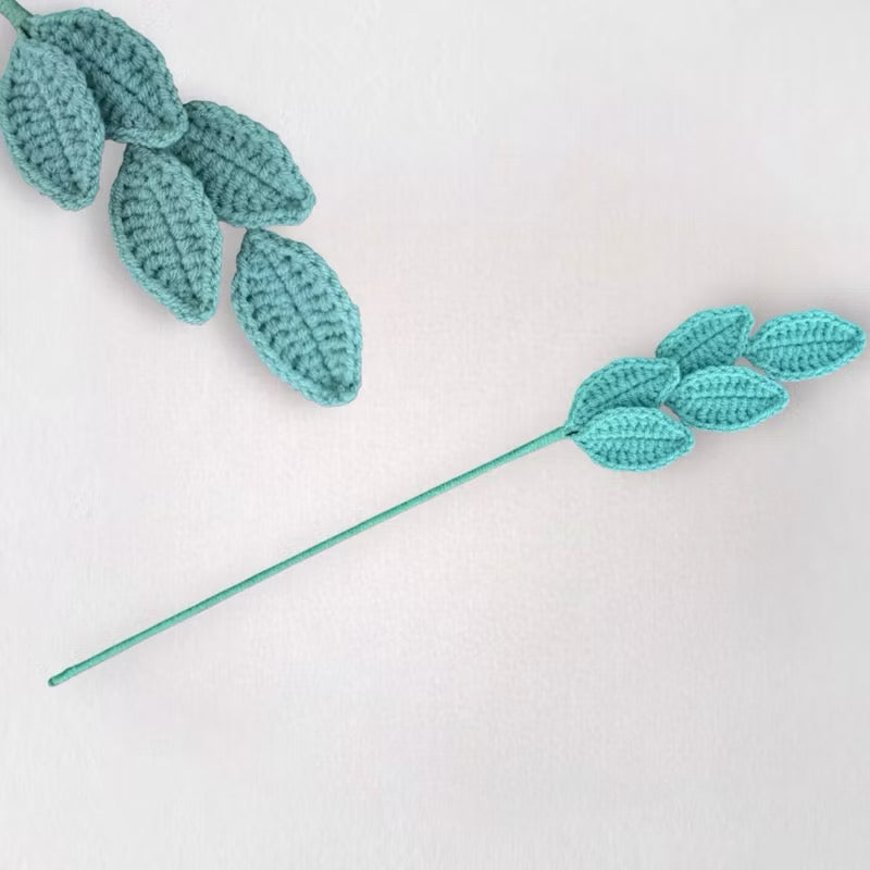 BYOB Build Your Own Bouquet / Paper Bag / Flower Wrapping Paper / Crochet Flower Stalk / Leaves