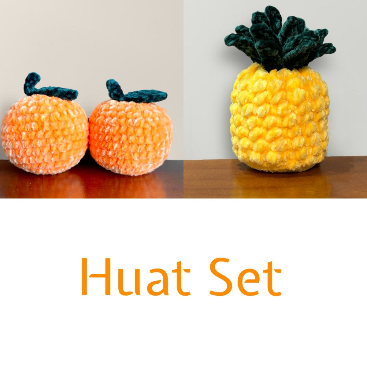 Handmade Crochet Orange / Pineapple
