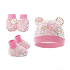 Baby Hat Mitten Booties Set