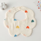 Baby Cotton Drool Petal Bibs