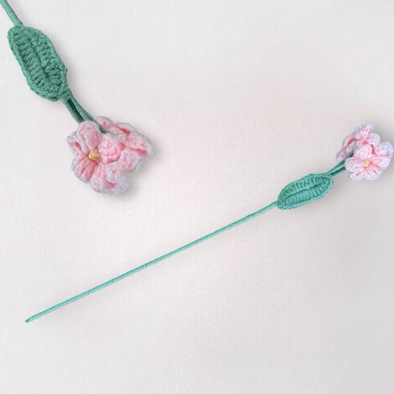 BYOB Build Your Own Bouquet / Paper Bag / Flower Wrapping Paper / Crochet Flower Stalk / Leaves