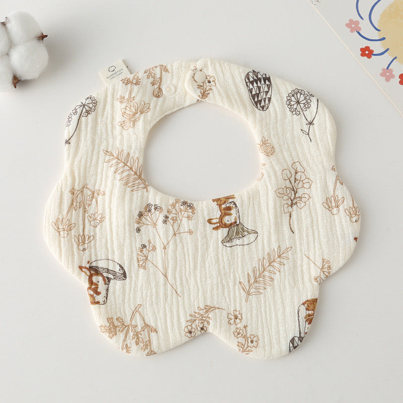 Baby Cotton Drool Petal Bibs