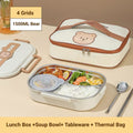 Lunch Box with Bag (4 compartment)