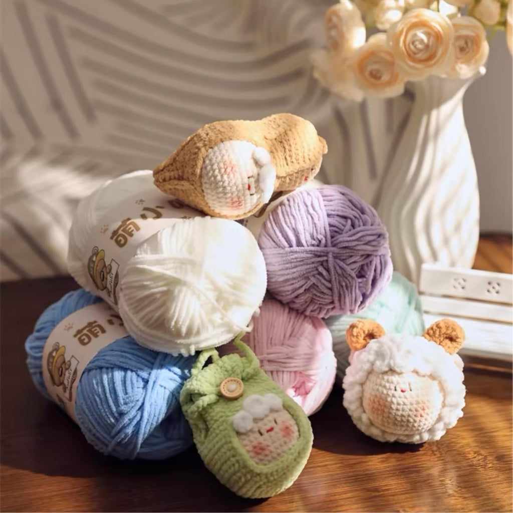 Chenille Yarn / Chenille Velvet Yarn (50g)