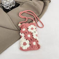 Crochet Flower Phone Pouch