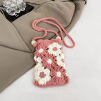 Crochet Flower Phone Pouch