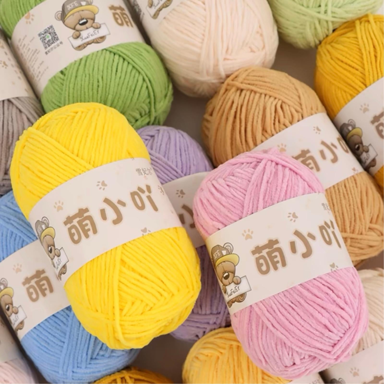 Chenille Yarn / Chenille Velvet Yarn (50g)