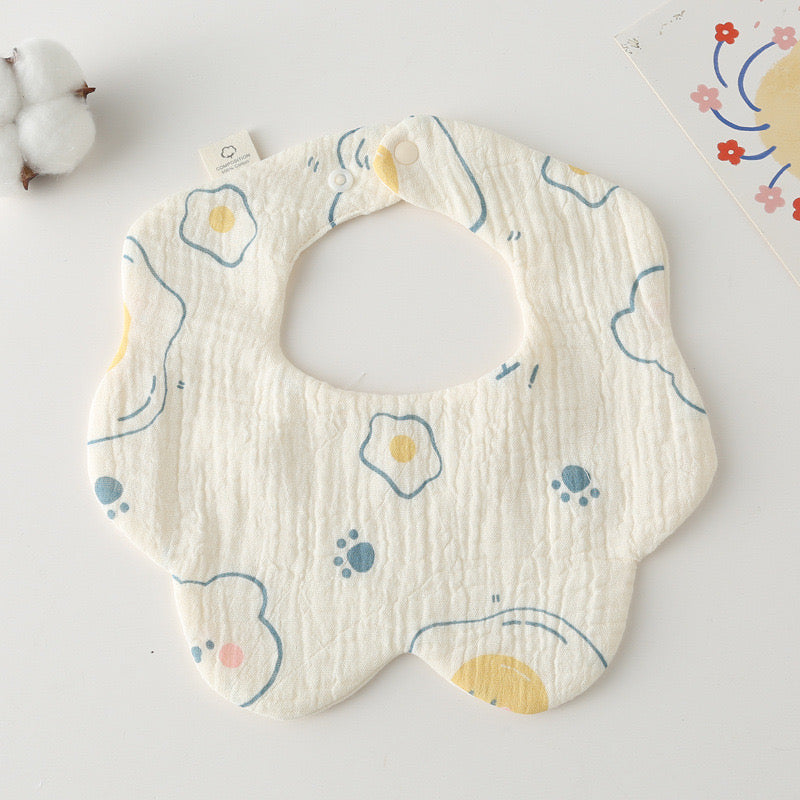 Baby Cotton Drool Petal Bibs