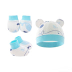 Baby Hat Mitten Booties Set