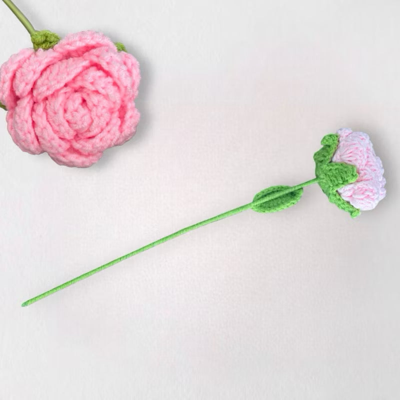 BYOB Build Your Own Bouquet / Paper Bag / Flower Wrapping Paper / Crochet Flower Stalk / Leaves