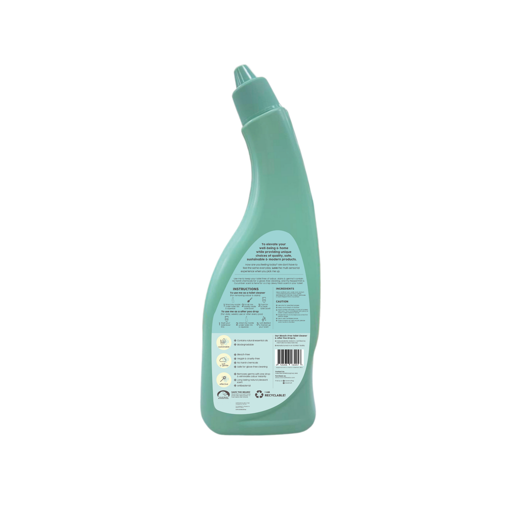 Cloversoft Toilet Cleaner & After Poo Drop - Bleach-Free (500ml)