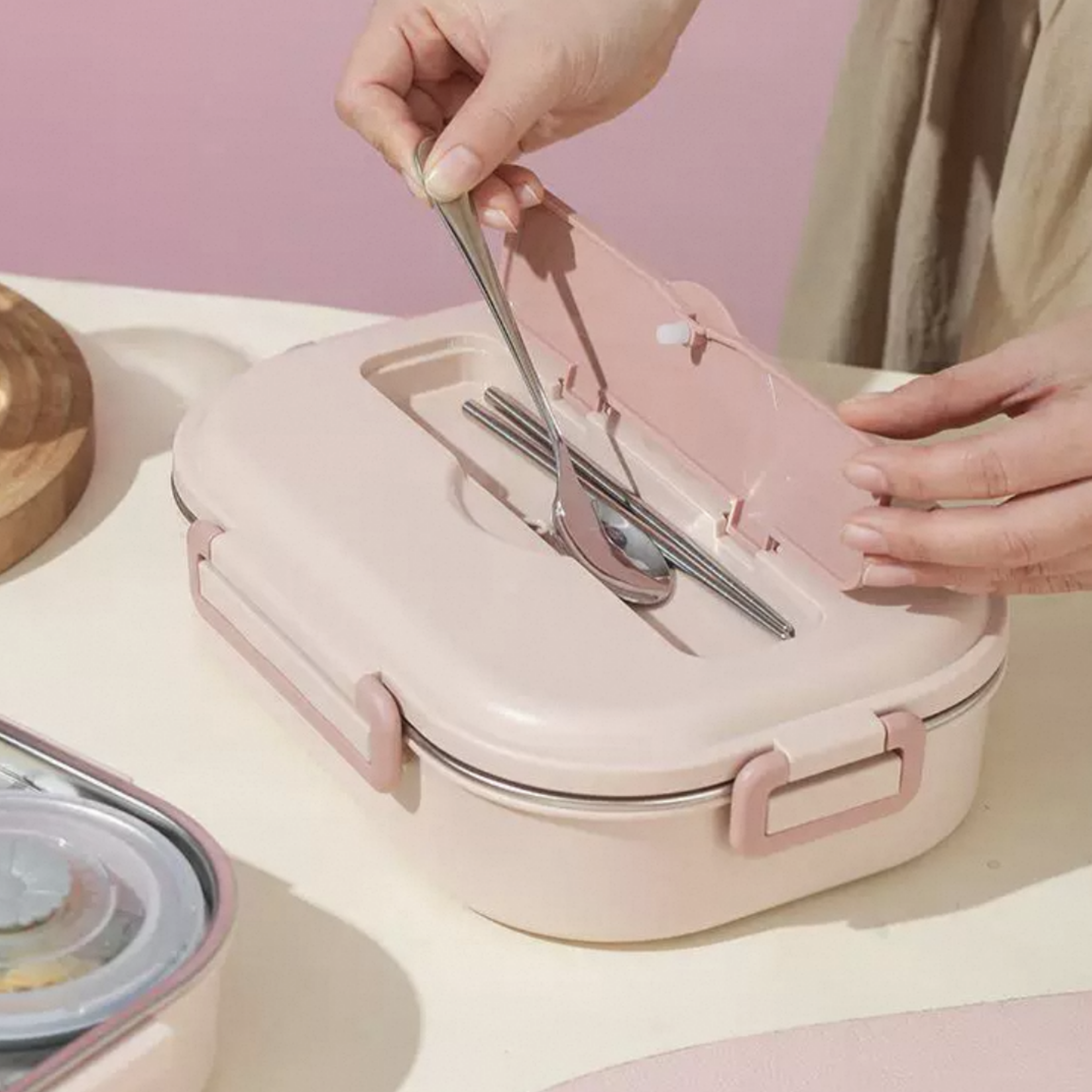 Lunch Box with Bag (4 compartment)