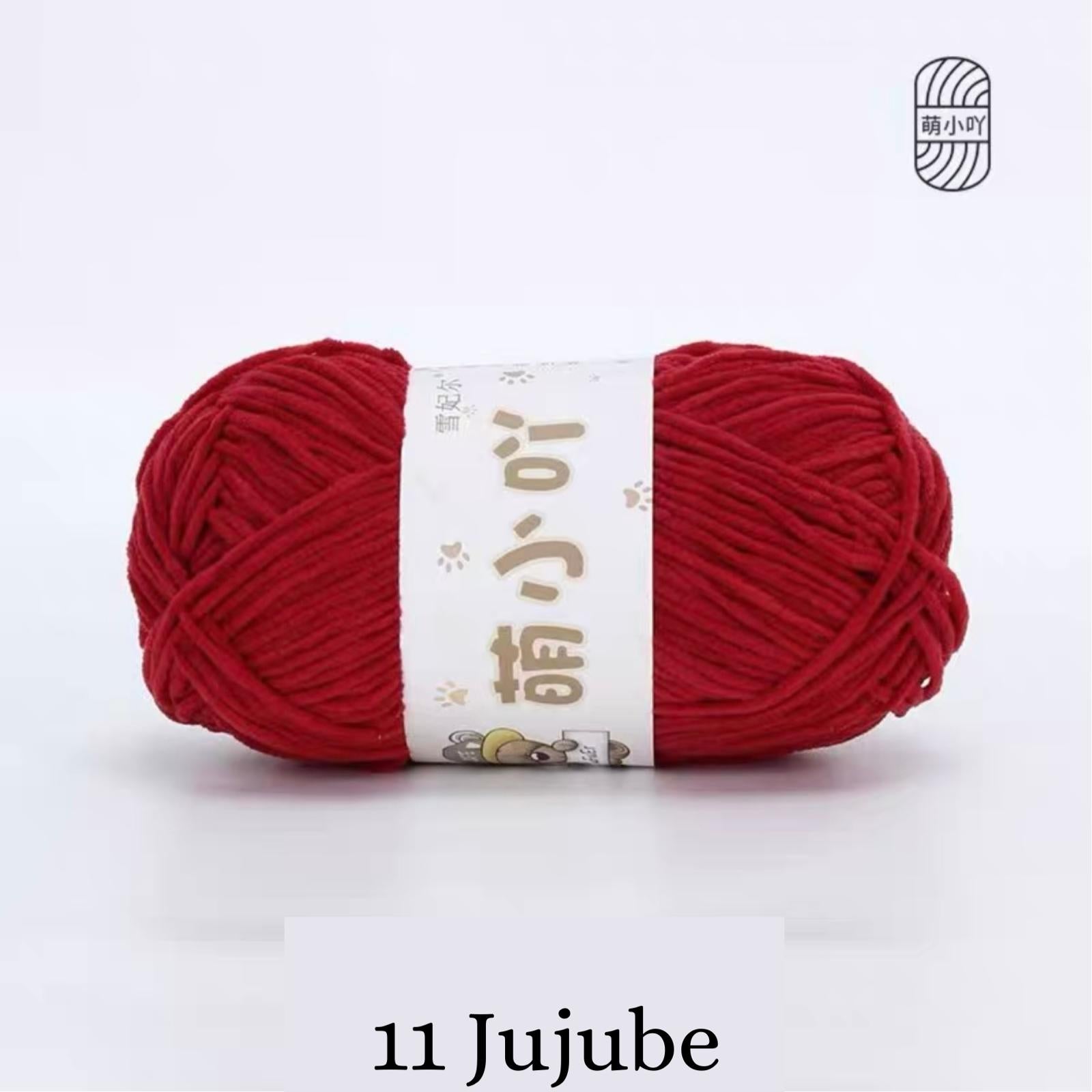 Chenille Yarn / Chenille Velvet Yarn (50g)