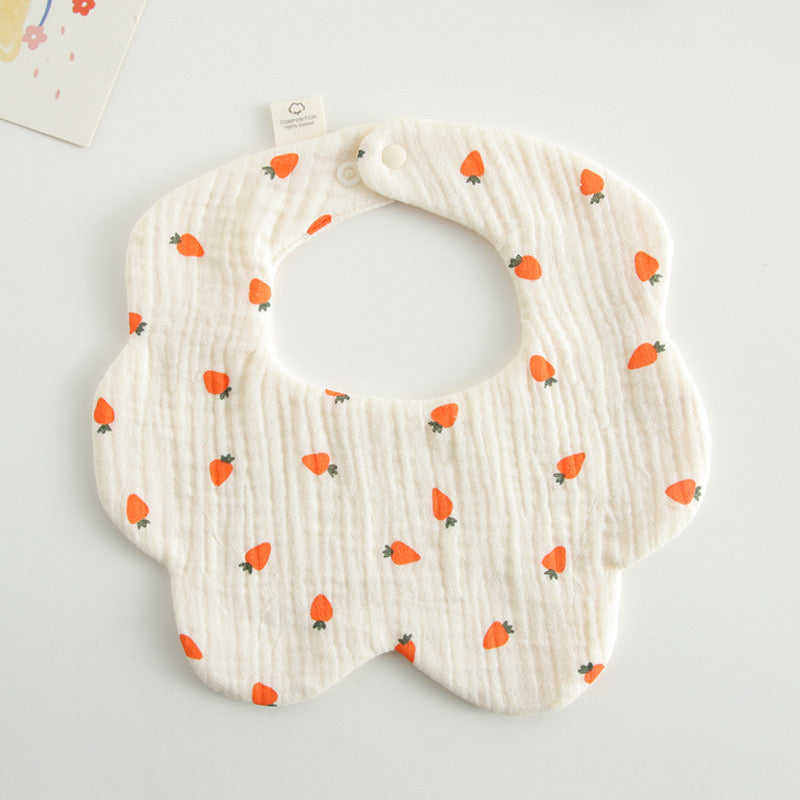 Baby Cotton Drool Petal Bibs
