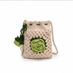 Crochet Rose Sling Bag