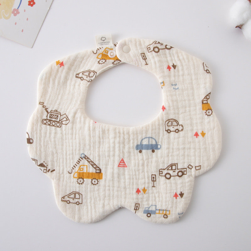 Baby Cotton Drool Petal Bibs