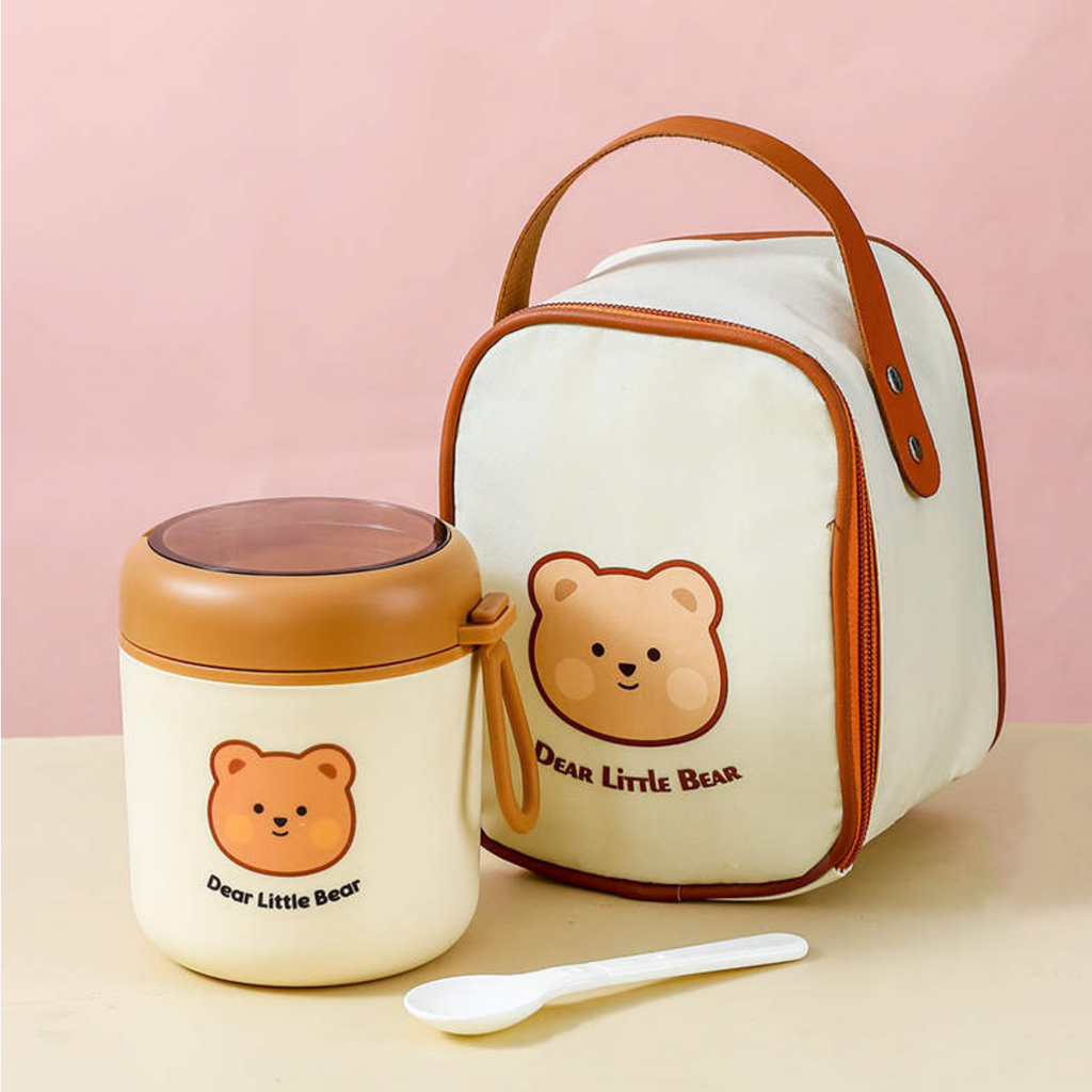 Baby Food Jar with Spoon (530ml)