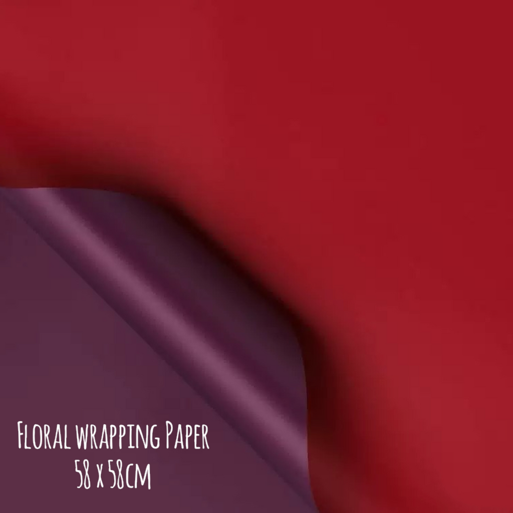 BYOB Build Your Own Bouquet / Paper Bag / Flower Wrapping Paper / Crochet Flower Stalk / Leaves