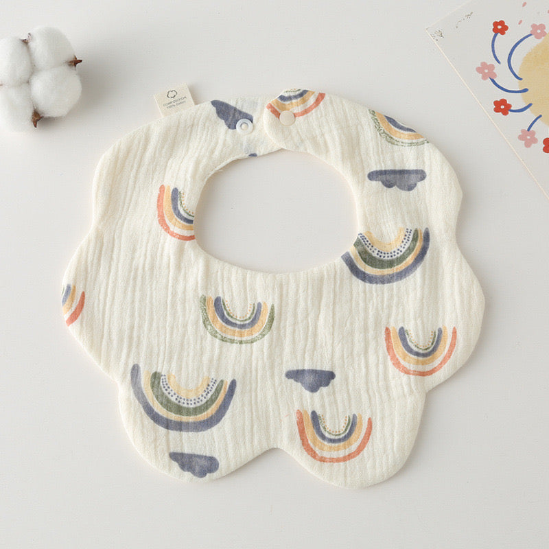 Baby Cotton Drool Petal Bibs