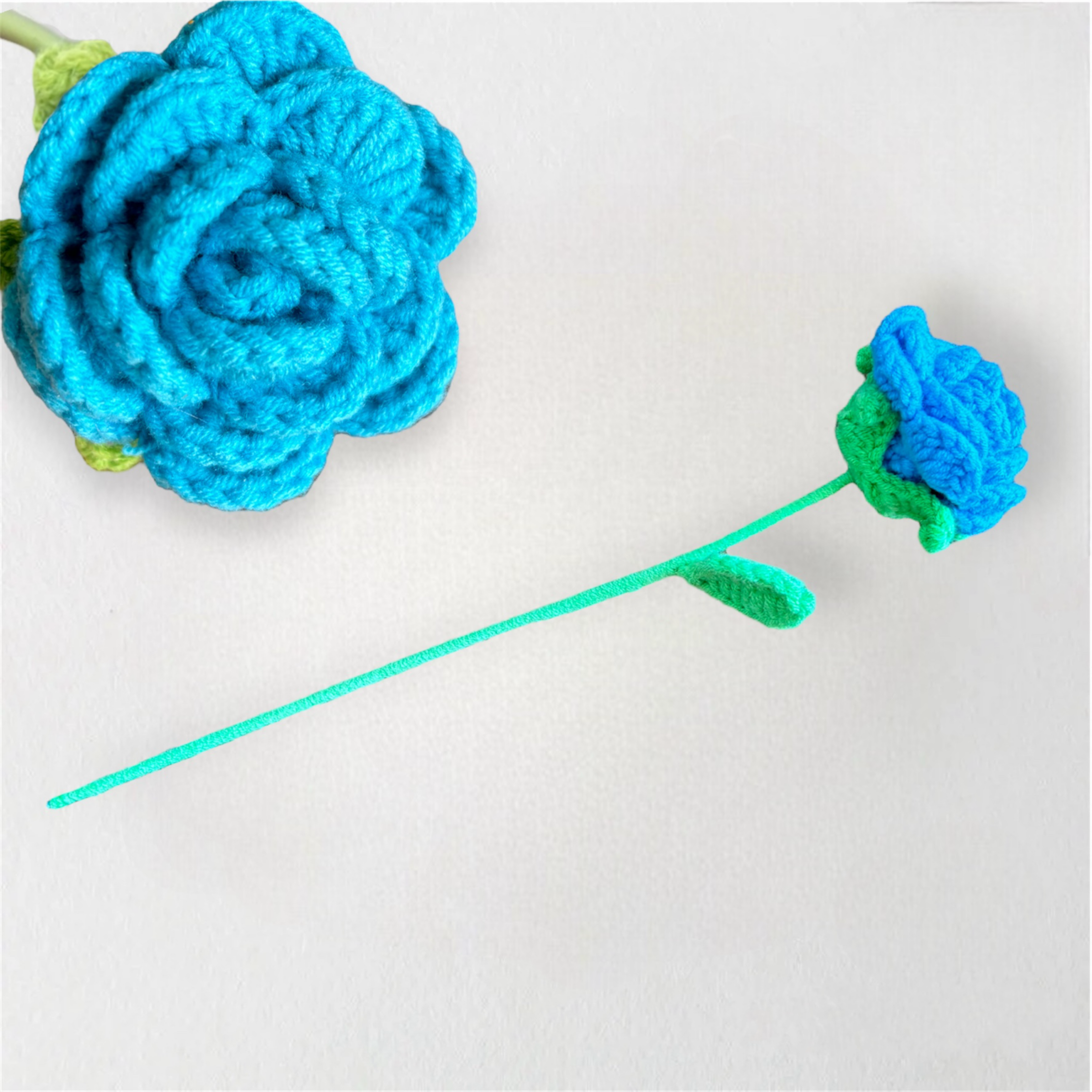 BYOB Build Your Own Bouquet / Paper Bag / Flower Wrapping Paper / Crochet Flower Stalk / Leaves