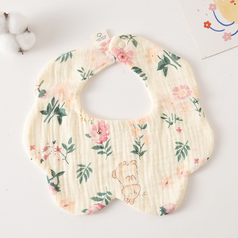 Baby Cotton Drool Petal Bibs