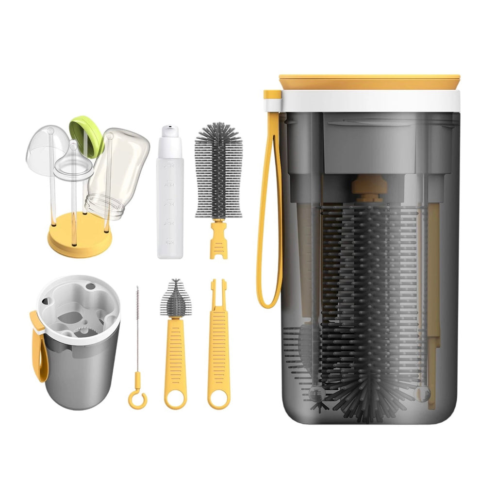 6 in 1 Baby Milk Bottle Cleaning Portable Travel Set