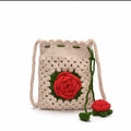 Crochet Rose Sling Bag
