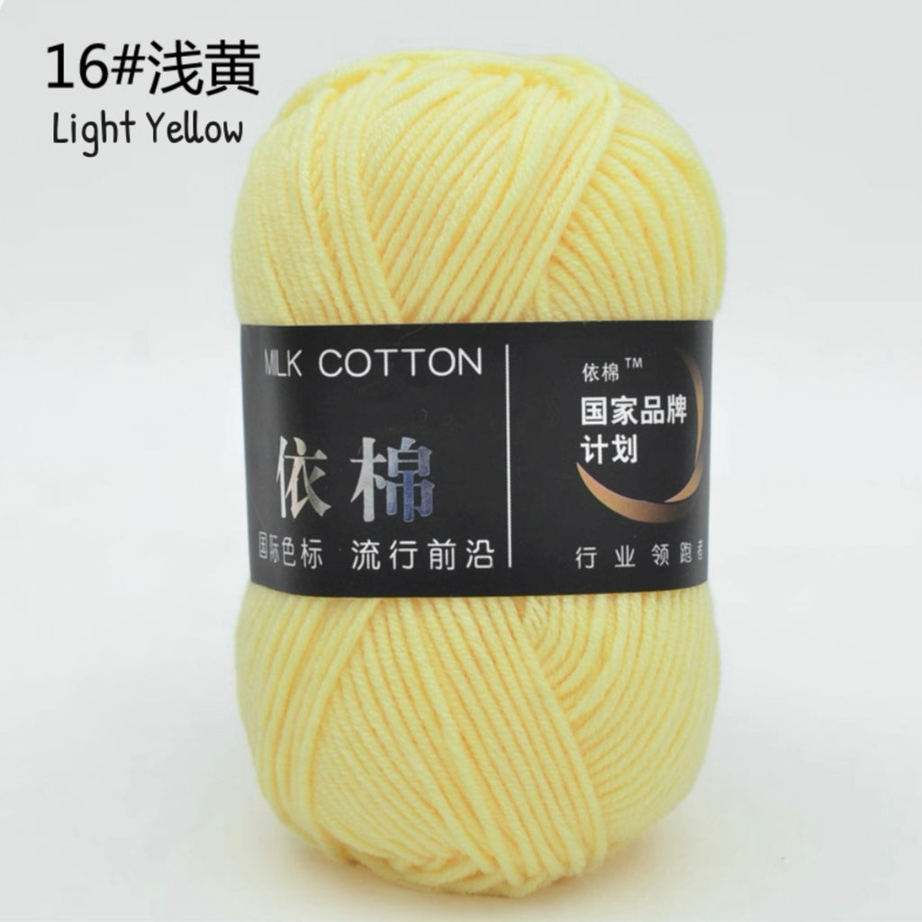4ply Milk Cotton Yarn (50g)