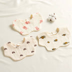 Baby Cotton Drool Petal Bibs